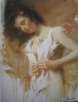 Pino Daeni - Impression oil painting.